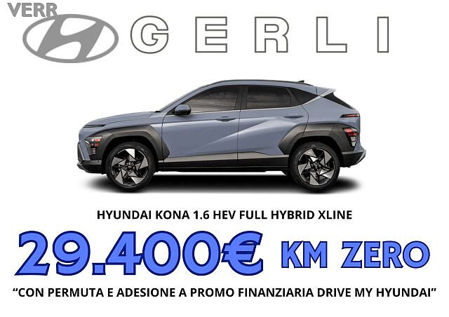 Hyundai KONA KONA 1.6 gdi hev X Line 2wd dct