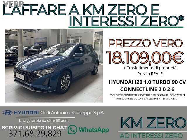 Hyundai i20 i20 1.0 t-gdi Connectline 90cv mt KM ZERO CON PROM